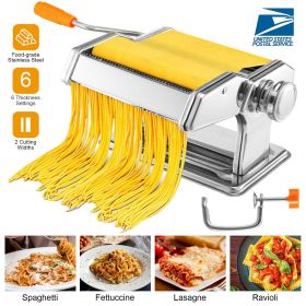 Pasta Maker Roller Machine Fettuccine Noodle Maker 9 Thickness Settings Stainless Steel