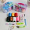 46pcs Portable Household Needle And Thread Sewing Tools Thread Kit Organizer Color Random