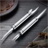 2pcs 5 In 1 Multifunctional Shrimp Line Fish Maw Knife Household Shrimp Line Knife; Fish Scale Planer Seafood Knives Tool For Kitchen