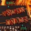 5pcs Non-stick BBQ Grill Mat Baking Mat BBQ Tools Cooking Grilling Sheet Heat Resistance Easily Cleaned Kitchen Tools; 15.75*12.99inch