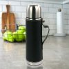 Mr. Coffee 23 fluid ounces Stainless Steel Thermal Travel Bottle Thermos in Leatherette