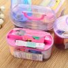 46pcs Portable Household Needle And Thread Sewing Tools Thread Kit Organizer Color Random