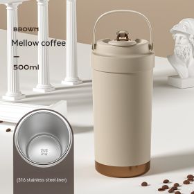 Female Student Portable Convenient Outdoor Coffee Cup (Option: Coffee Seamless Liner-500ml)