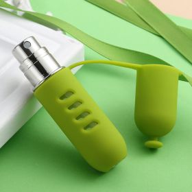 Portable Silicone Perfume Sub-bottles Bottom Filling (Option: Green-5ml)