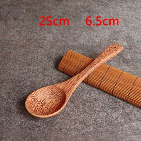 Coconut Bowl Spoon Home Cutlery Wooden Artifact (Option: Soup spoon size)