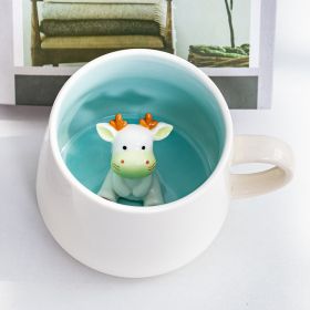 3D Cartoon Animal Ceramic Coffee Cup (Option: Little White Dragon-301 To 400ml)