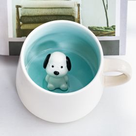 3D Cartoon Animal Ceramic Coffee Cup (Option: Puppy-301 To 400ml)