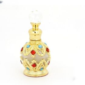 Essence Bottle Essential Oil Bottle Real Me Blue Perfume Bottle Fire Extinguisher Bottles (Option: Golden Spherical 15ml-15)