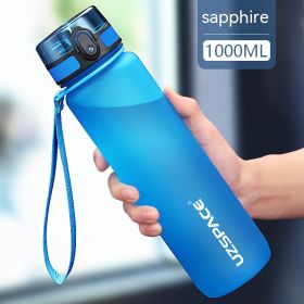 Large Capacity High Temperature Resistant Portable Fitness Plastic Cup Sports Kettle (Option: Sapphire Blue-500 Ml)