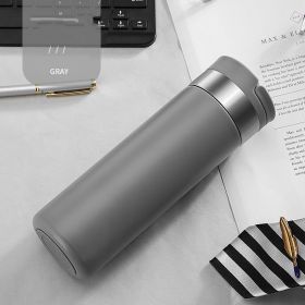 Mobile Phone Holder Portable Water Cup Gift (Option: Grey-420ml)