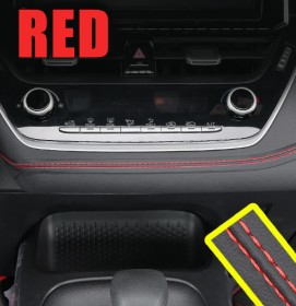 Interior Modification Special Car Door Car Gap Pocket (Option: 1 M-Black Leather Red Line)