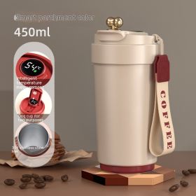 Smart Insulation Cup Good-looking (Option: Parchment Display Temperature-450ML Customizable)