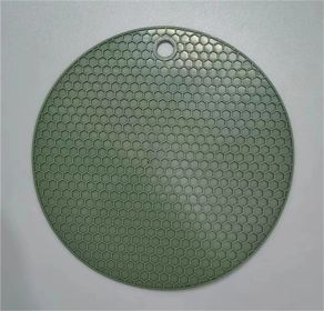 Silicone Placemat Anti-scald And Anti-slip Mat Silicone Dining Table Cushion (Option: Dark Green-Thickened 175MM)