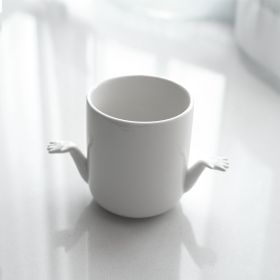 Creative Fashion Ceramic Hand-holding Mug (Option: Brace Hand Mug-1PCS)