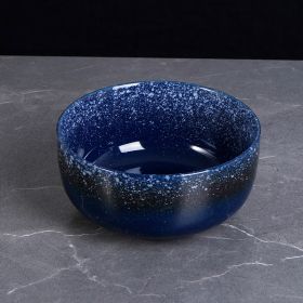 Japanese Ceramic Wholesale Retro Soup Bowl Salad Bowl Tableware (Option: Starry sky-6.5inchl 160x78mm-1PCS)