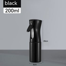 Transparent High Pressure Press Plastic Spray Bottle (Option: 200ML Black-200 To 500ml)