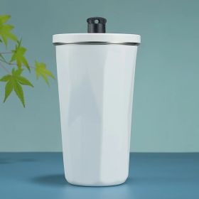 Large Capacity Portable Cup Insulation (Option: White-600ml)