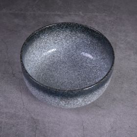 Japanese Ceramic Wholesale Retro Soup Bowl Salad Bowl Tableware (Option: Sapphire blue-6.5inchl 160x78mm-6PCS)