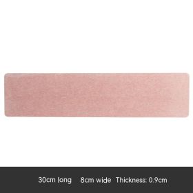 Diatomite Coaster Cup Bathroom Soap Box Hydrophilic Pad (Option: Pink 30x8cm)