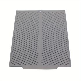 1pc Silicone Draining Board Mat, Folding Draining Mat, Large Drain Pad, Eco-Friendly Drainer Mat Heat Resistant Pot Mat Dishwasher Safe Trivet Mat, Ki (size: Big)