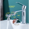 1pc New Universal 1080¬∞ Rotation Extender Faucet Aerator; Plastic Splash Filter; Kitchen Washbasin Faucets Bubbler Nozzle Robotic Arm