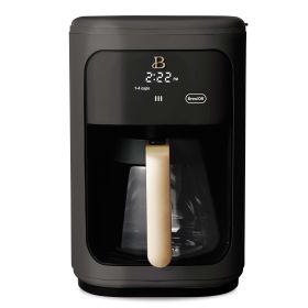 14-Cup Programmable Drip Coffee Maker with Touch-Activated Display, White Icing by Drew Barrymore (Color: blacksesame)