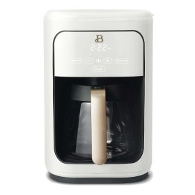 14-Cup Programmable Drip Coffee Maker with Touch-Activated Display, White Icing by Drew Barrymore (Color: whiteicing)