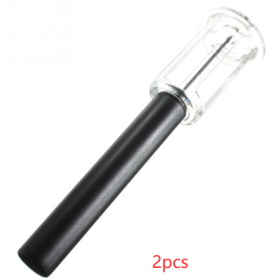 High End Pneumatic Wine Bottle Opener Black Cork Remover Easy Air Pressure Wine Opener H06 (Option: Black-2PCS)