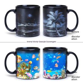 Creative Cute And Practical Color Changing Cup (Option: Picking up shellfish)