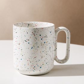 Ceramic Mug Coffee Milk Hand Painted Spray Point Breakfast Cup (Option: Long Ear-301 To 400ml)