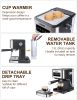 Espresso Machine with Milk Frother, 20 Bar Pump Pressure Coffee Machine, 1.5L/50oz Removable Water Tank, 1050W Semi-Automatic Espresso/Latte/Cappuccin