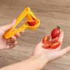 1pc Tomato Slicer Cutter Grape Tools Cherry Kitchen Pizza Fruit Splitter; Small Tomatoes Accessories Manual Cut Gadget