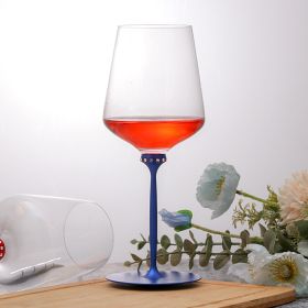 Creative Dancing Red Wine Crystal Glass Goblet (Color: Blue)
