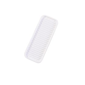 Silicone Soap Rack Draining Rack Simple Thickened Water Draining (Option: White-Large 30.5x12CM)