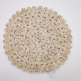 Hand-woven Floral Cushion Dining Table Insulation (Option: A Style-38cm)