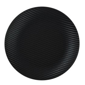 Japanese Matte Steak Plate Household Dinner Plate Western Cuisine Plate Sushi Dessert Cake Plate Hotel Restaurant Tableware (Option: Black-10in)